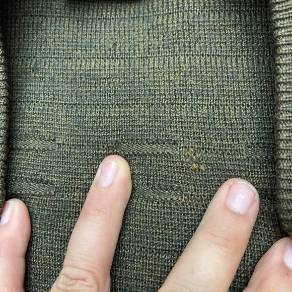 Vintage Westbury Sweater Cardigan Size XL Green Wool Blend Button Up - Picture 4 of 11